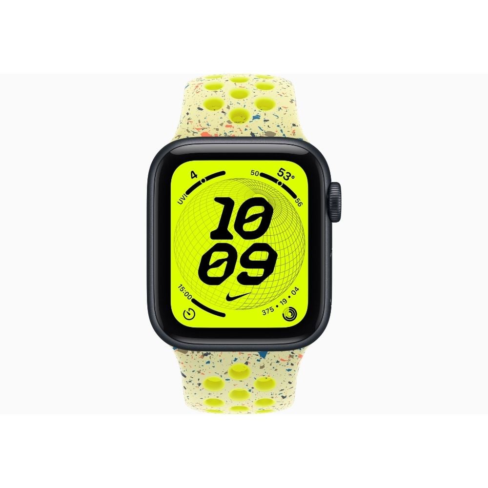 APPLE WATCH SE 3 40MM GPS MIDNIGHT NIKE SPORT BAND S/M - VOLT SPLASH - 1
