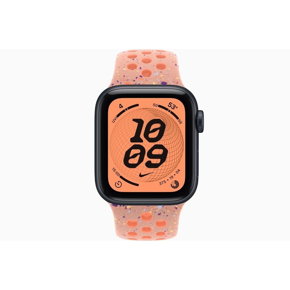 APPLE WATCH SE 3 40MM GPS MIDNIGHT NIKE SPORT BAND S/M - ALPENGLOW PINK - 2