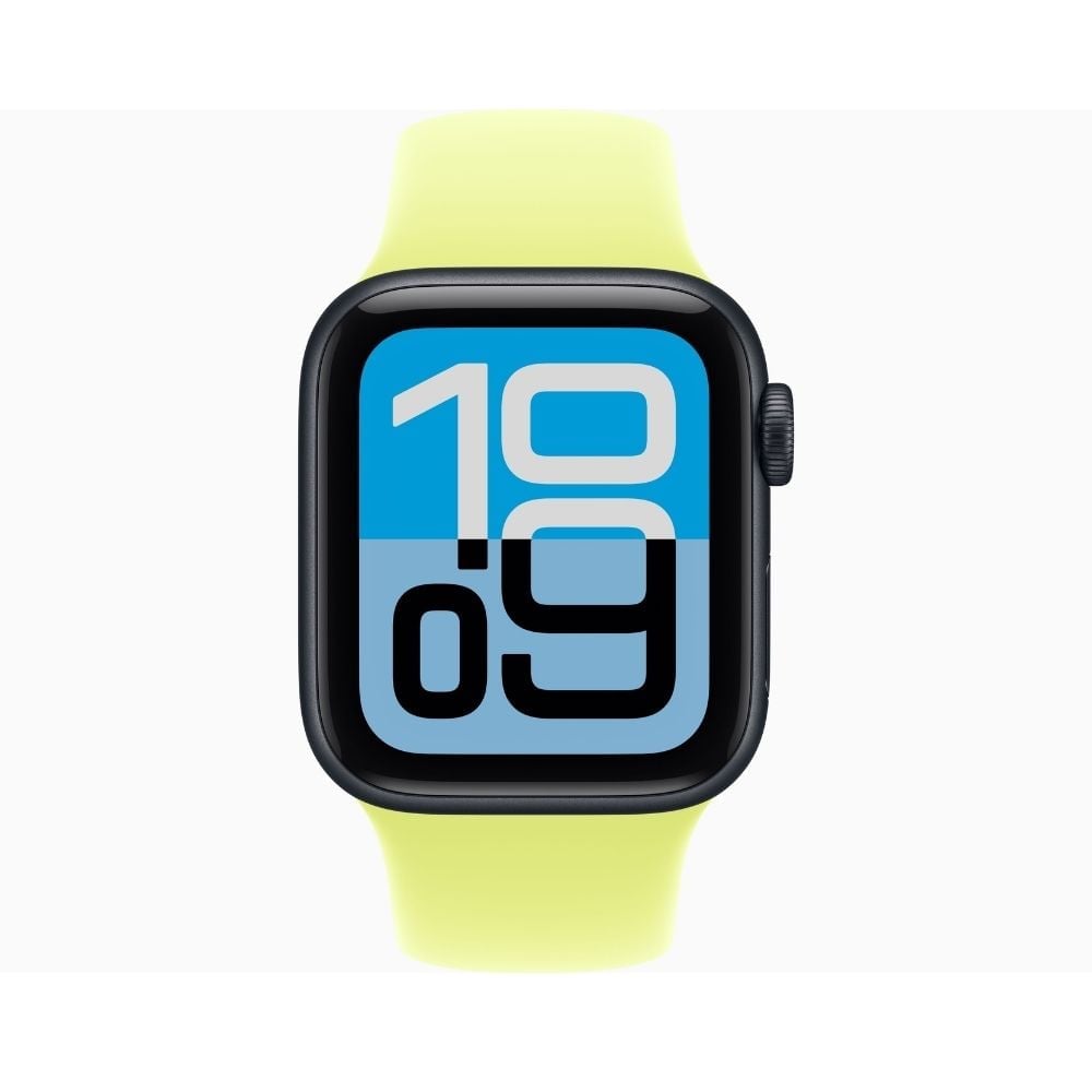 APPLE WATCH SE 3 44MM GPS MIDNIGHT SPORT BAND M/L - NEON YELLOW - 1
