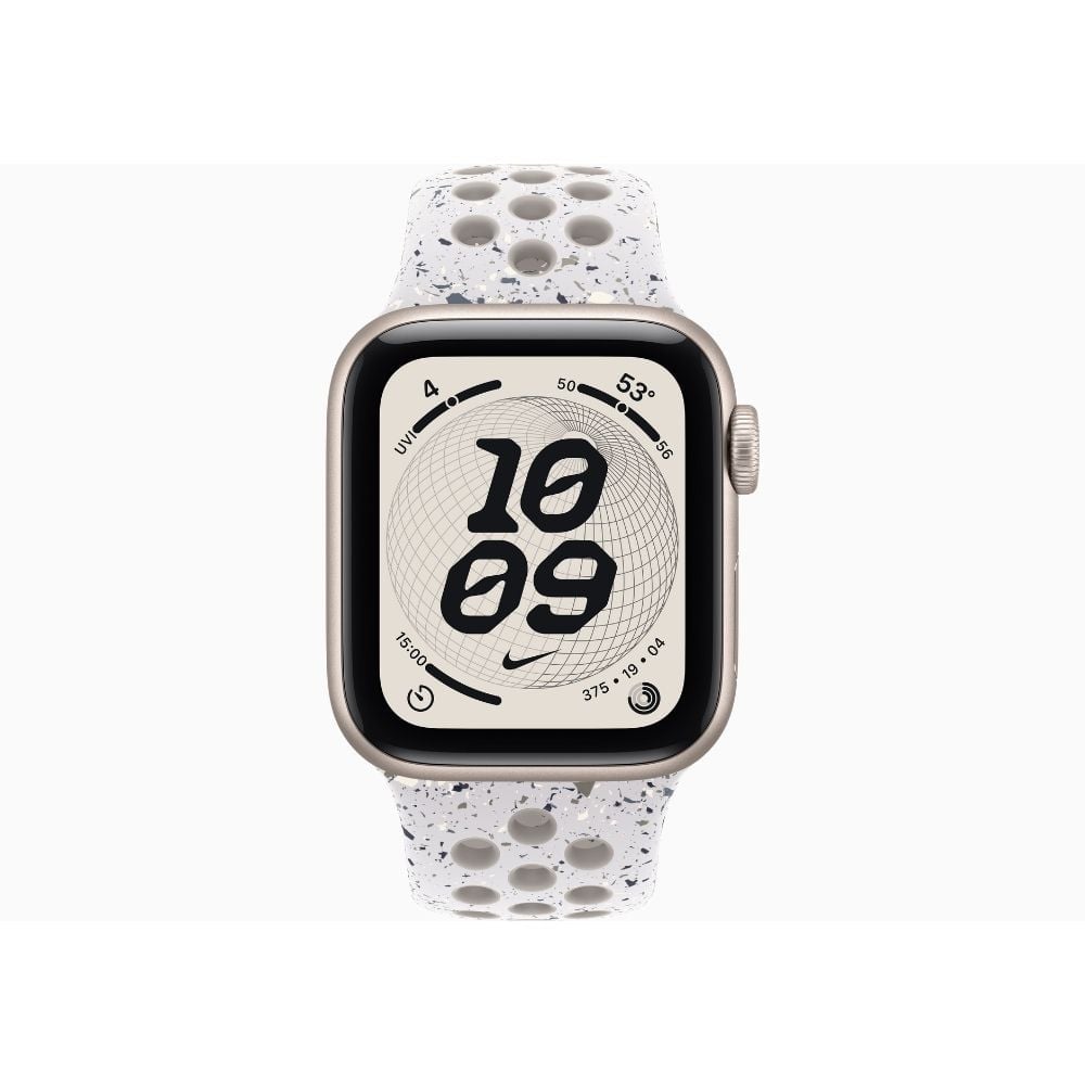 APPLE WATCH SE 3 40MM GPS STARLIGHT NIKE SPORT BAND S/M - VEILED GREY - 2