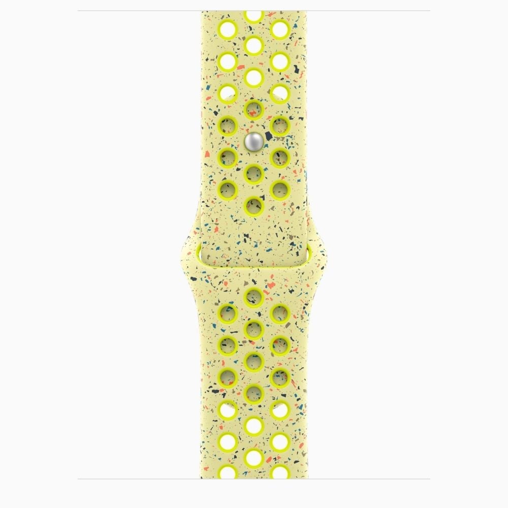 APPLE WATCH SE 3 40MM GPS STARLIGHT NIKE SPORT BAND S/M - VOLT SPLASH - 2