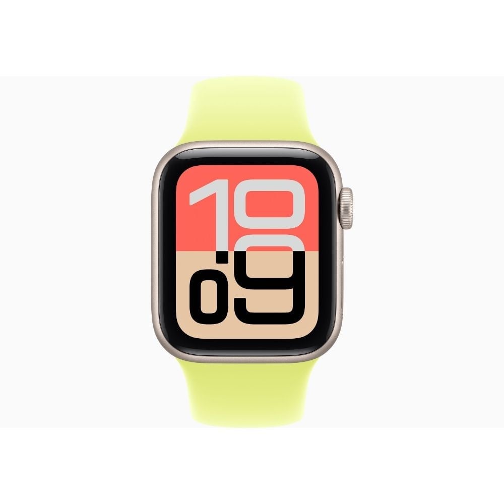 APPLE WATCH SE 3 44MM GPS+CEL STARLIGHT SPORT BAND M/L - NEON YELLOW - 2