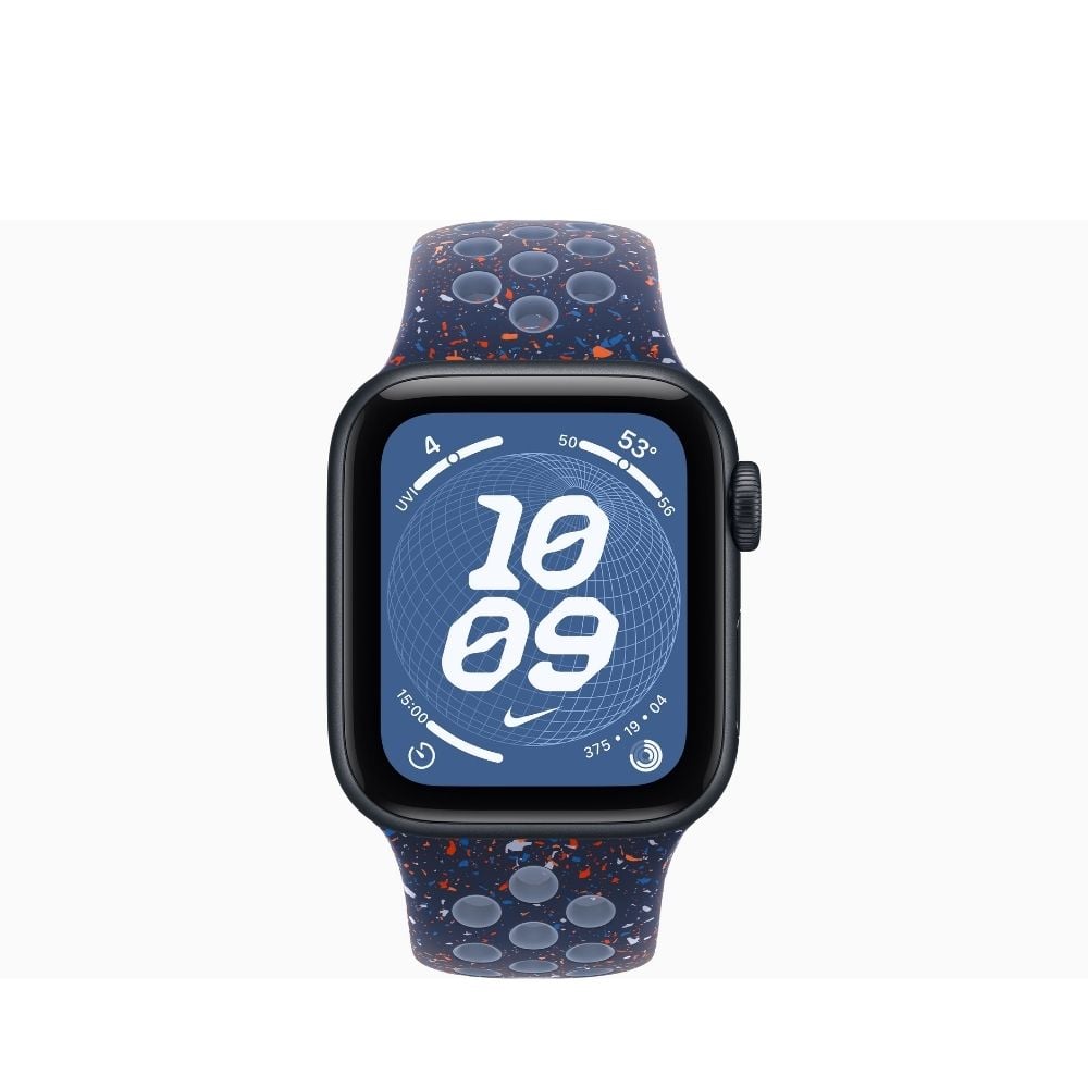 APPLE WATCH SE 3 44MM GPS+CEL MIDNIGHT NIKE SPORT BAND S/M - BLUE RIBBON - 3