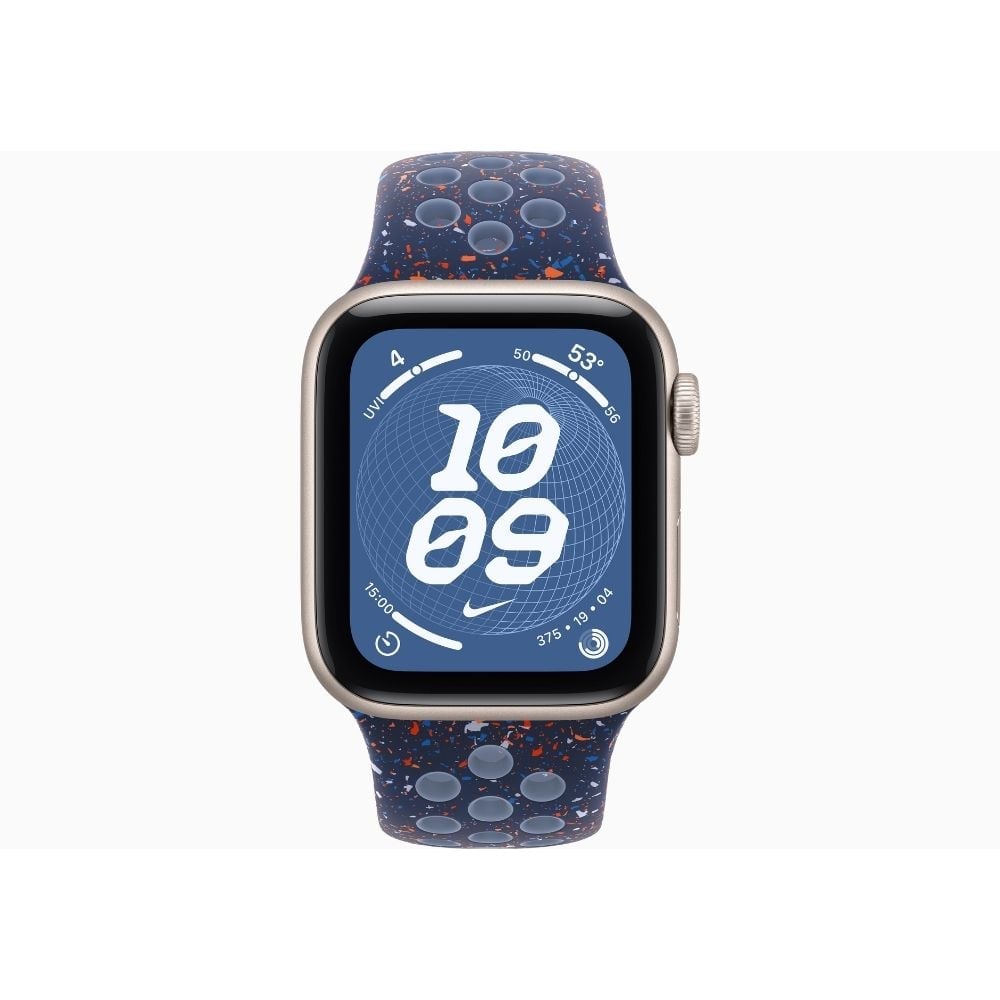 APPLE WATCH SE 3 44MM GPS+CEL STARLIGHT NIKE SPORT BAND M/L - BLUE RIBBON - 1