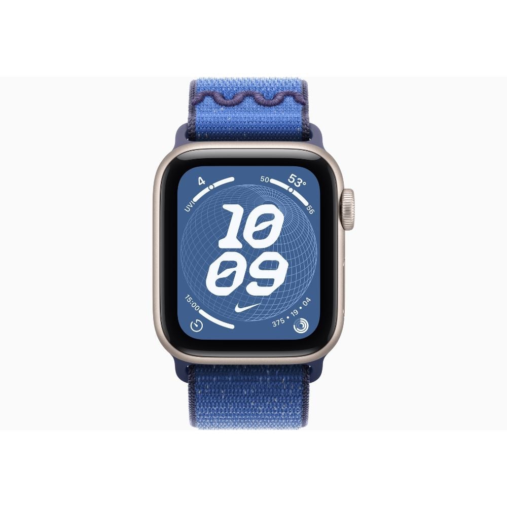 APPLE WATCH SE 3 44MM GPS STARLIGHT NIKE SPORT LOOP - BLUE RIBBON - 2