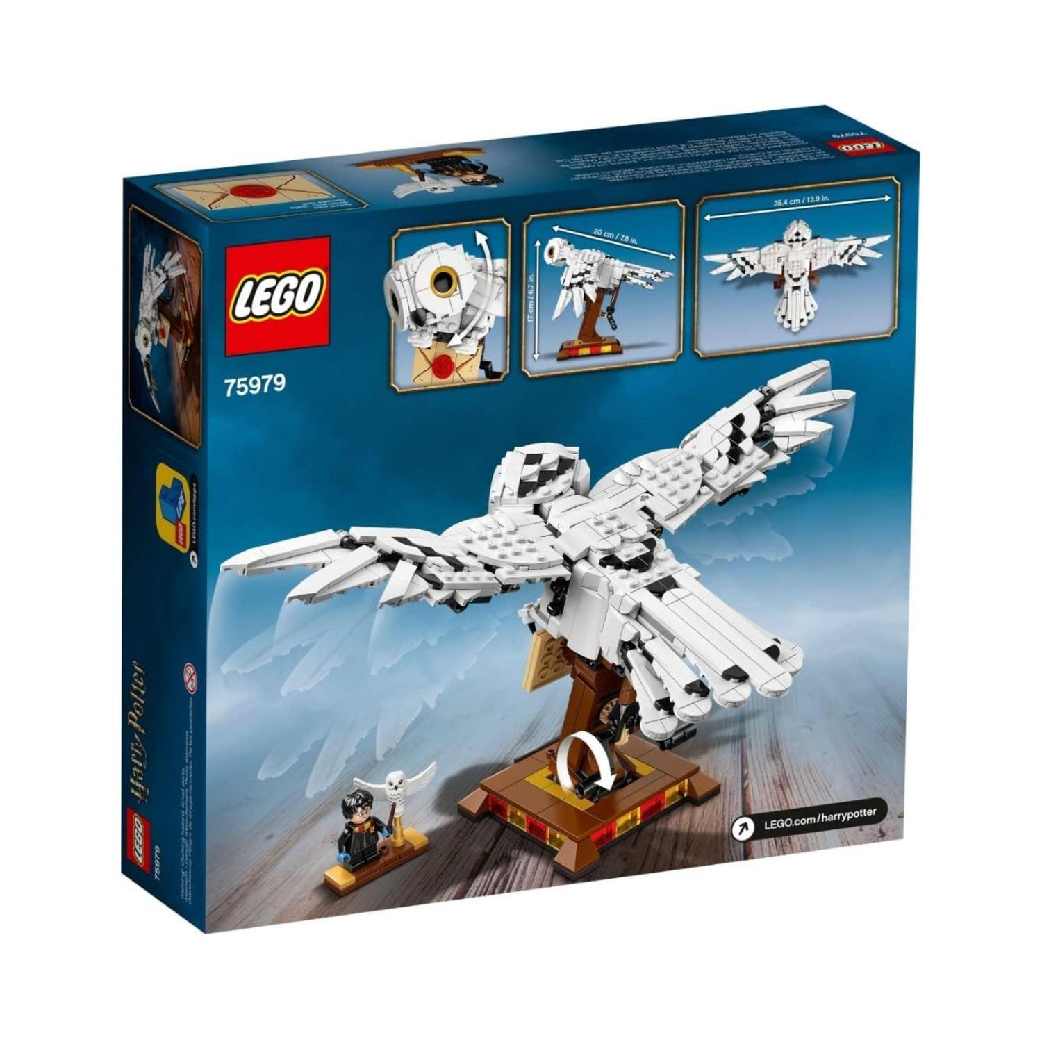 LEGO HARRY POTTER HEDWIG - BUHO CON ALAS MOVILES - 3