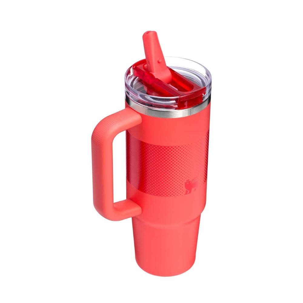 TUMBLER STANLEY QUENCHER PROTOUR 30 OZ - HOT CORAL FADE - 3