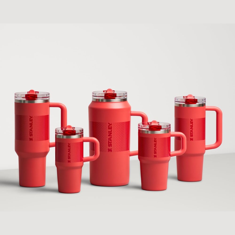 TUMBLER STANLEY QUENCHER PROTOUR 30 OZ - HOT CORAL FADE - 4
