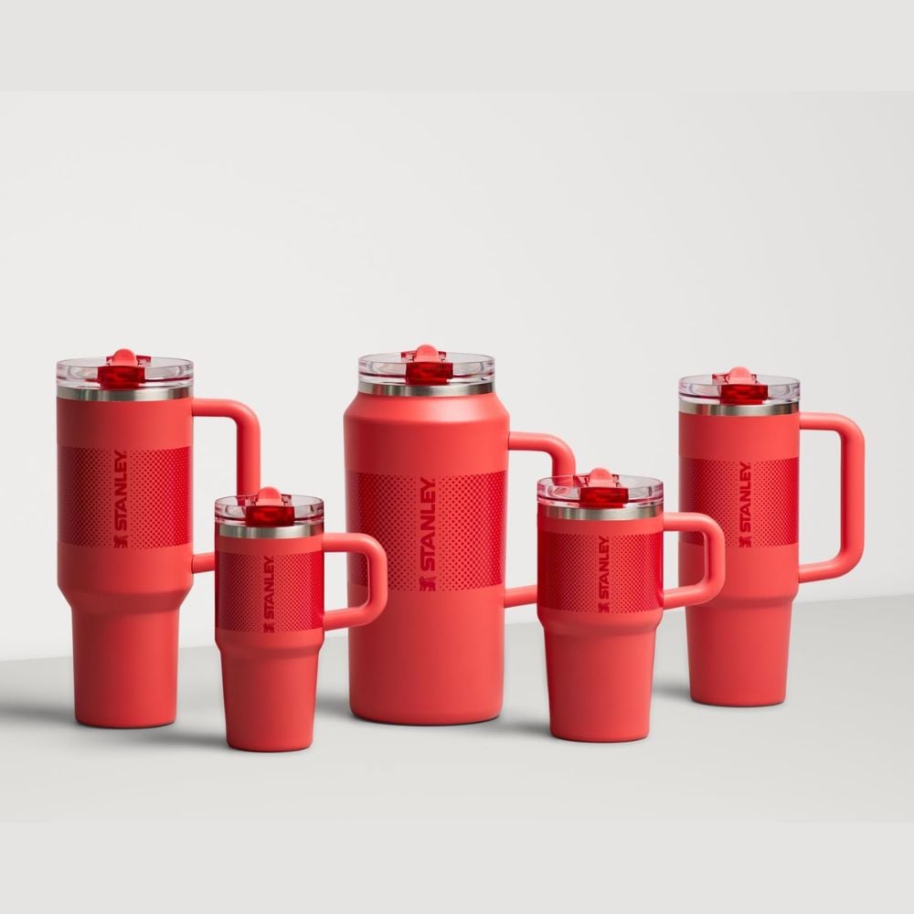 TUMBLER STANLEY QUENCHER PROTOUR 30 OZ - HOT CORAL FADE - 4