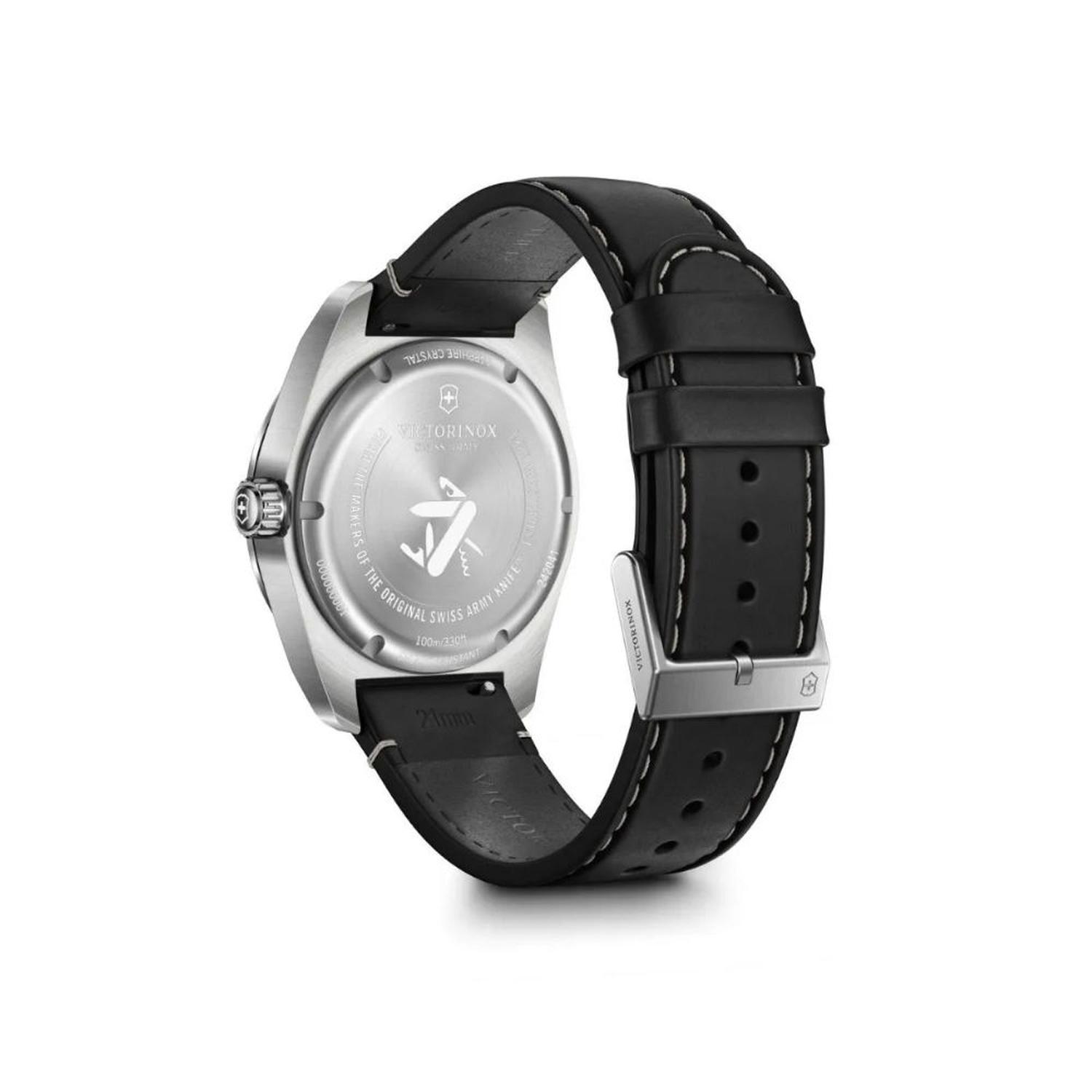 RELOJ CORREA DE CUERO VICTORINOX SWISS ARMY QUARTZ NEGRO 242041 - 4