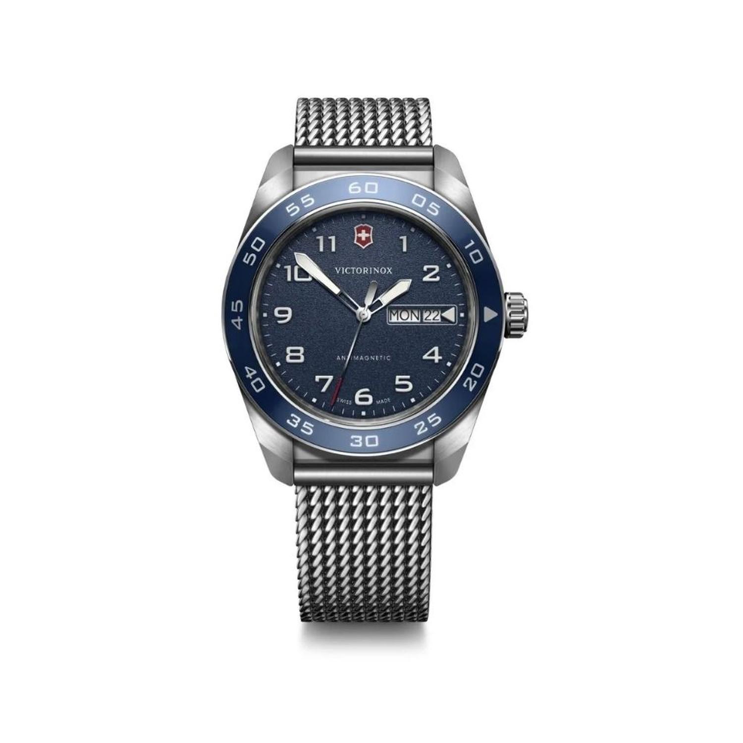 RELOJ CORREA DE ACERO VICTORINOX SWISS ARMY QUARTZ AZUL 242042 - 1
