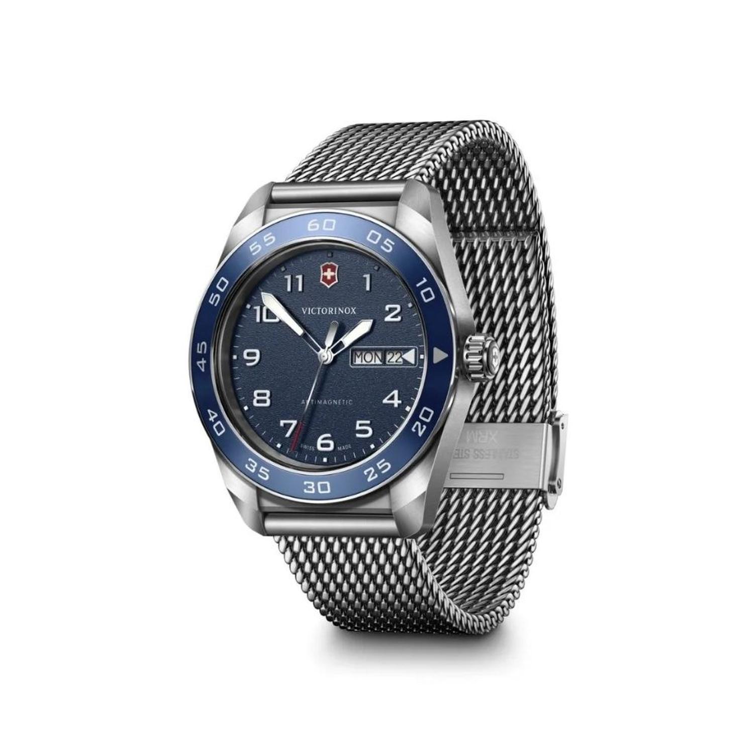 RELOJ CORREA DE ACERO VICTORINOX SWISS ARMY QUARTZ AZUL 242042 - 2