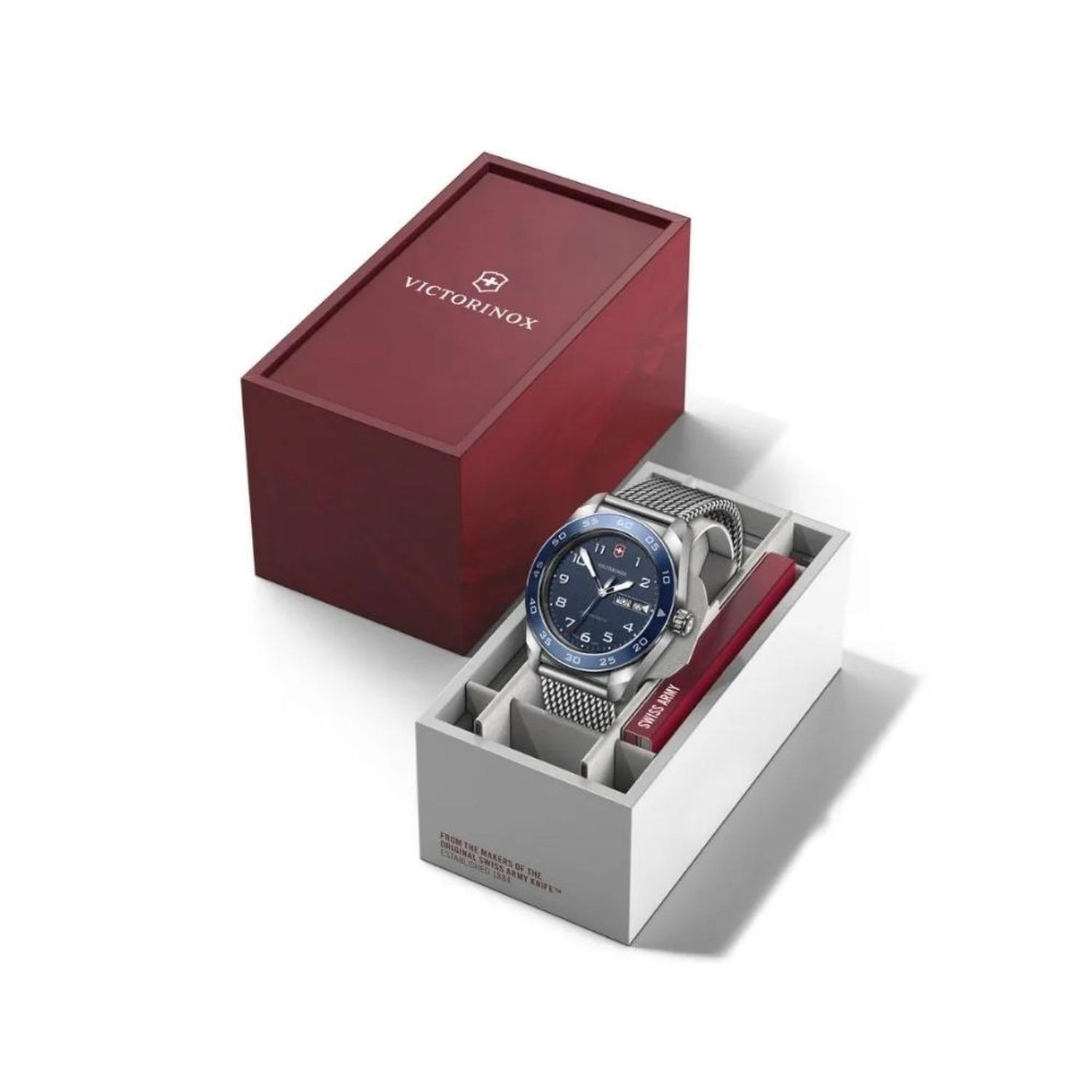 RELOJ CORREA DE ACERO VICTORINOX SWISS ARMY QUARTZ AZUL 242042 - 5