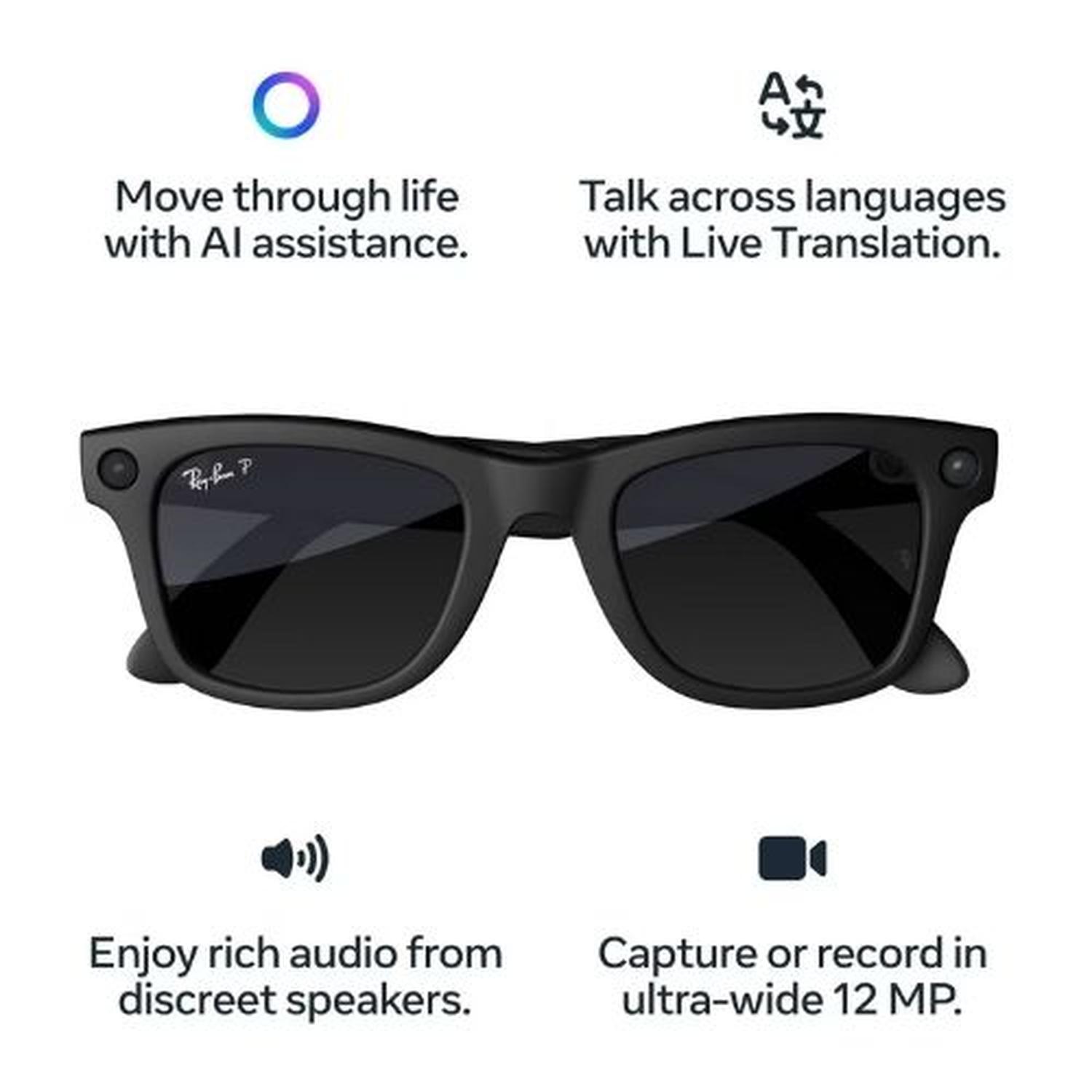 LENTES INTELIGENTES RAY-BAN META WAYFARER (GEN 1) CON META AI - REGULAR - 3