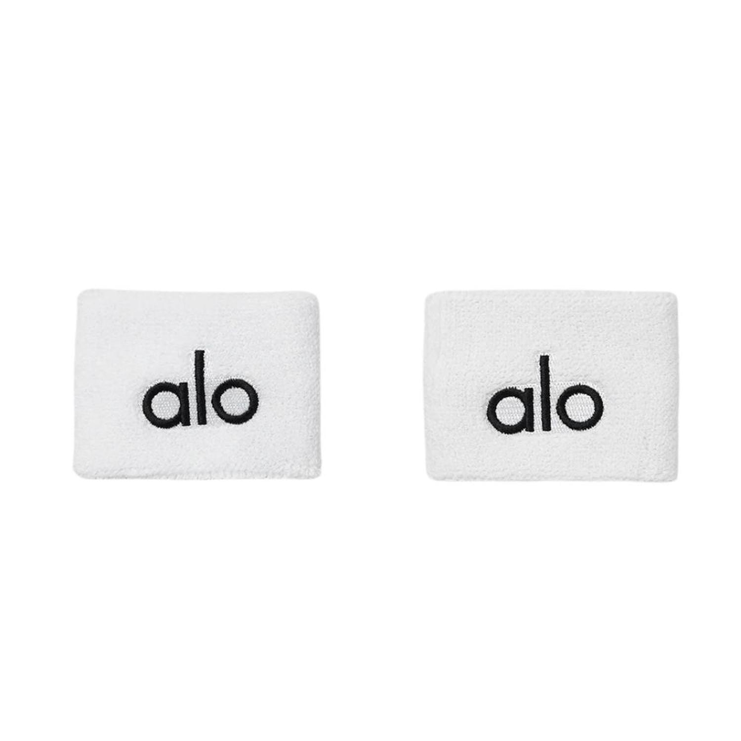 MUÑEQUERA ALO YOGA GLOW WRISTBAND 2-PACK BLANCO - 1