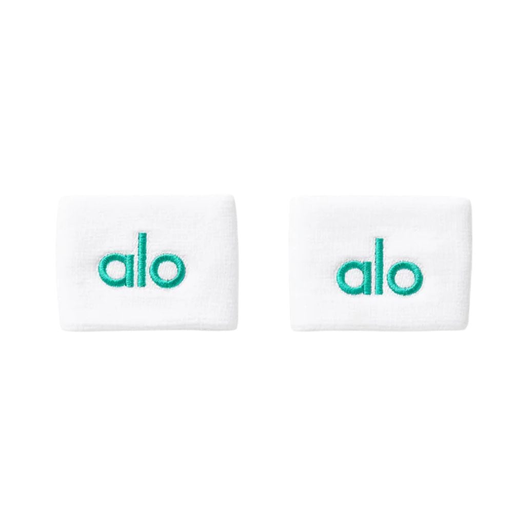 MUÑEQUERA ALO YOGA GLOW WRISTBAND 2-PACK SPRUCE GREEN - 1