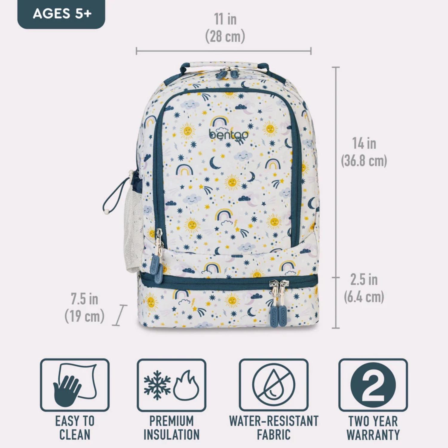 SET MOCHILA 2 EN 1 Y LONCHERA BENTGO KIDS - FRIENDLY SKY - 5