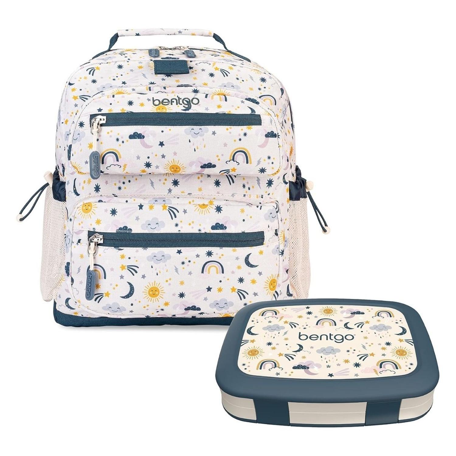 SET LONCHERA Y MOCHILA ESCOLAR BENTGO KIDS - FRIENDLY SKY - 1