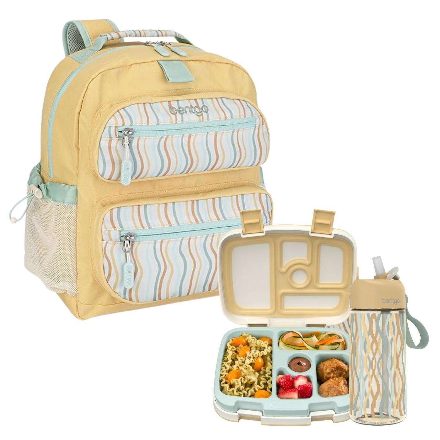 SET BENTGO MOCHILA ESCOLAR, LONCHERA Y TOMATODO WHIMSY Y WONDER - WAVY - 1