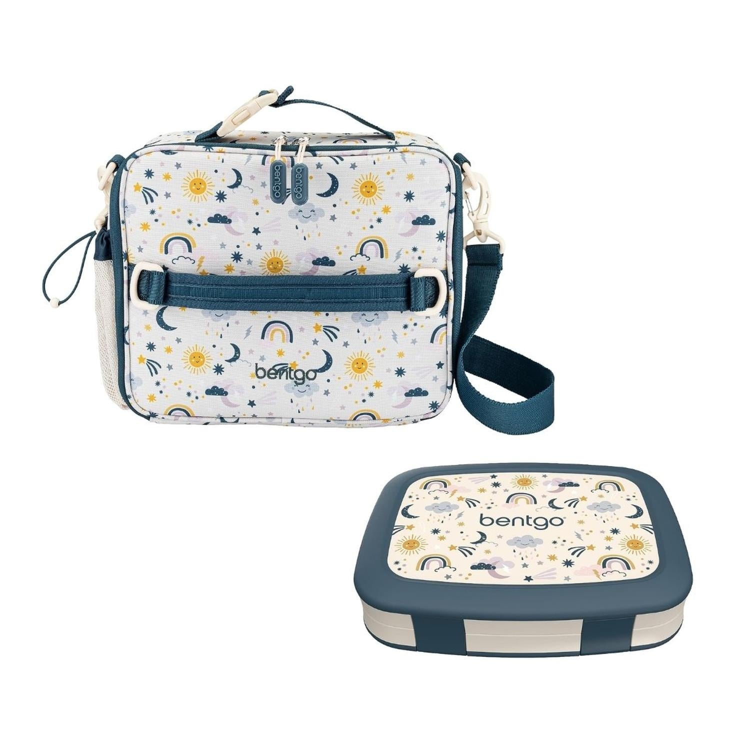 SET LONCHERA Y PORTA LONCHERA BENTGO KIDS - FRIENDLY SKY - 1