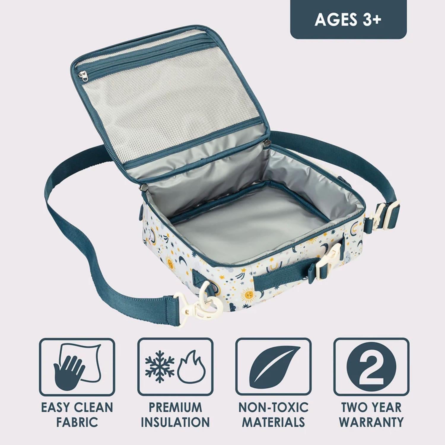 SET LONCHERA Y PORTA LONCHERA BENTGO KIDS - FRIENDLY SKY - 4