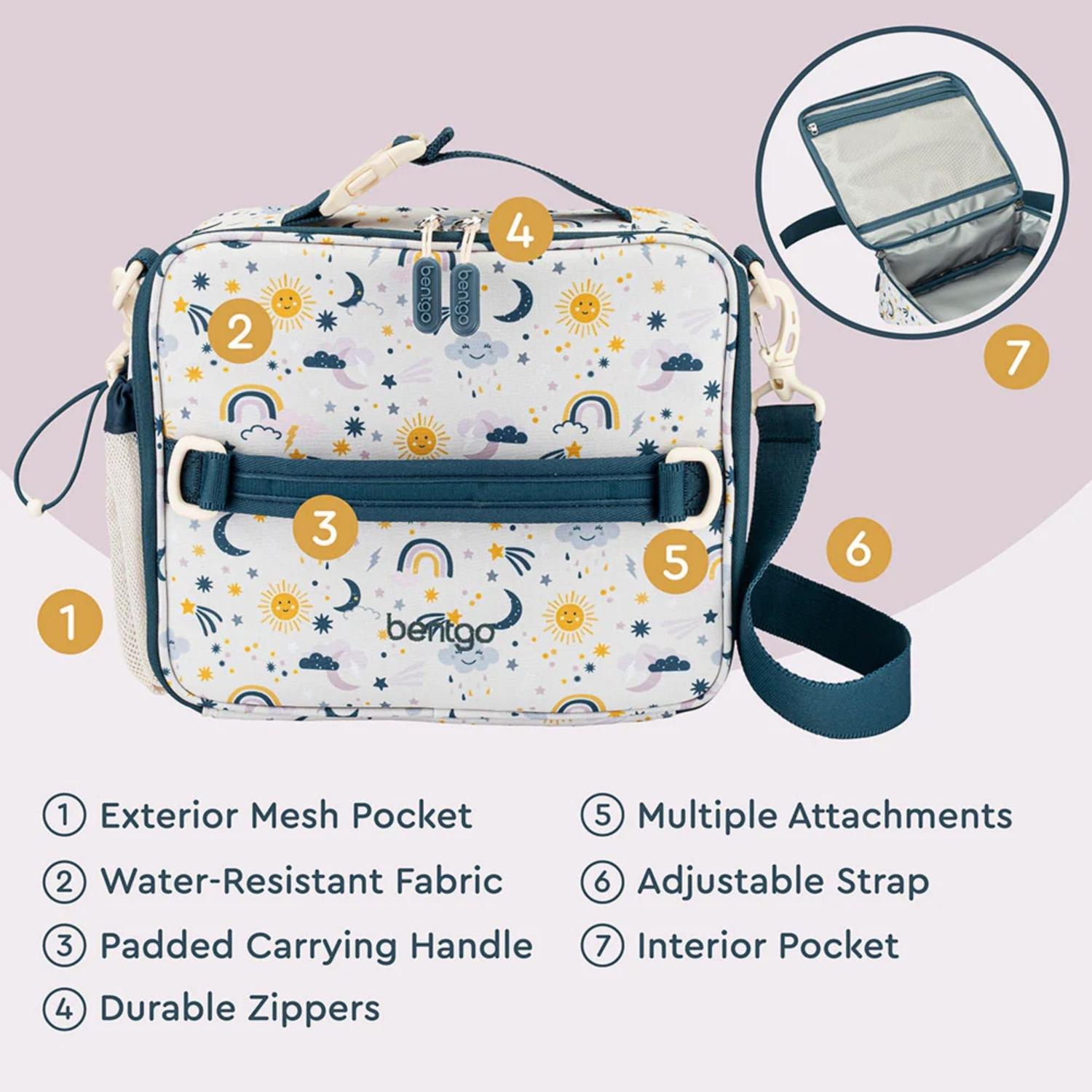 SET LONCHERA Y PORTA LONCHERA BENTGO KIDS - FRIENDLY SKY - 5