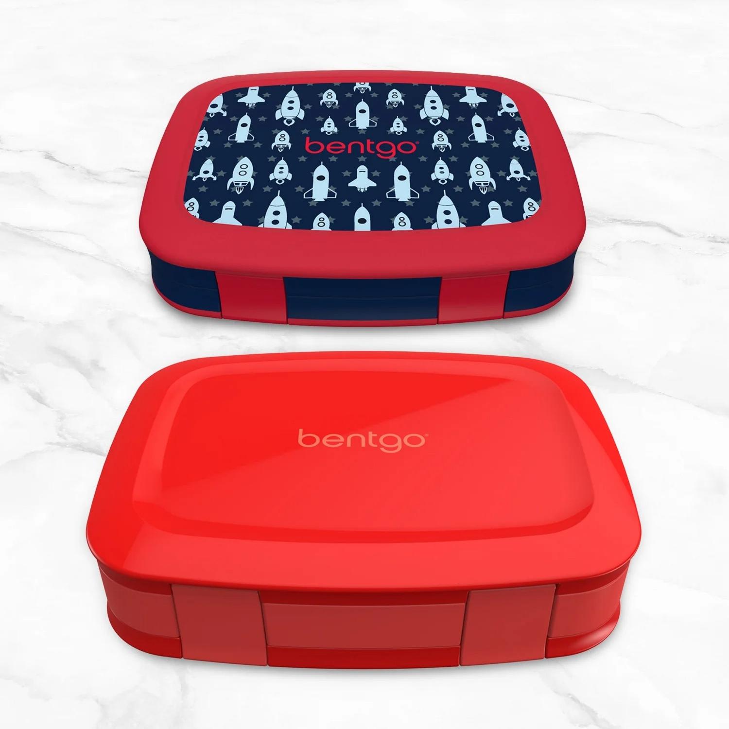SET LONCHERA BENTGO KIDS COHETES + BENTGO FRESH ADULTOS ROJO - 5