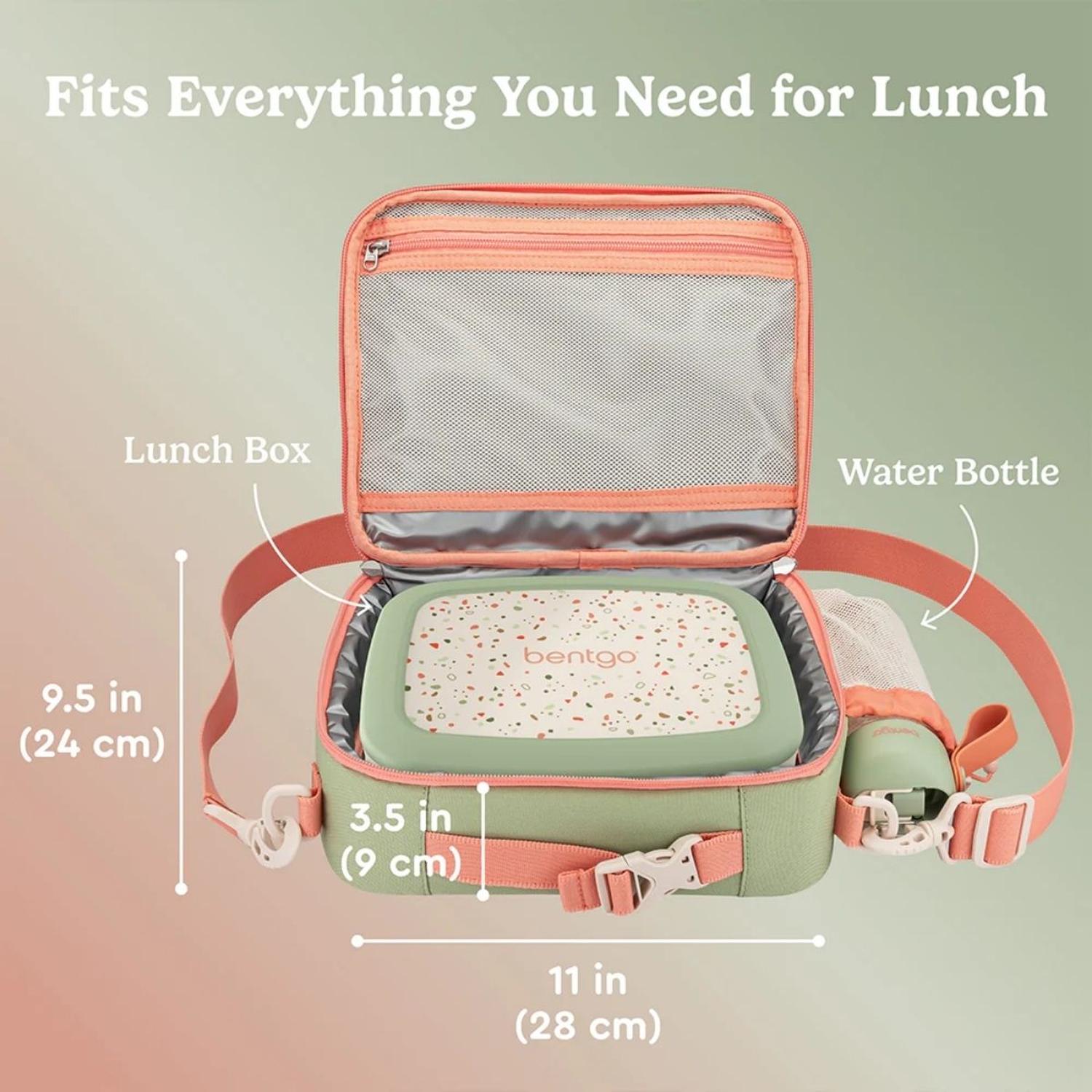 SET BENTGO MOCHILA ESCOLAR, LONCHERA Y PORTA LONCHERA WHIMSY Y WONDER - GEO SPECKLE - 9
