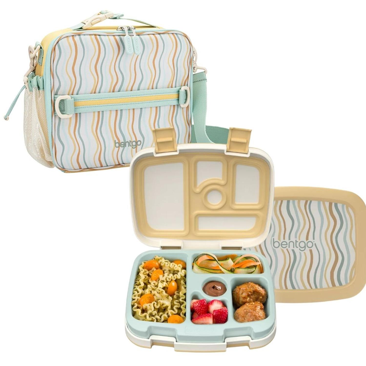 SET LONCHERA Y PORTA LONCHERA BENTGO KIDS WHIMSY Y WONDER - WAVY - 1