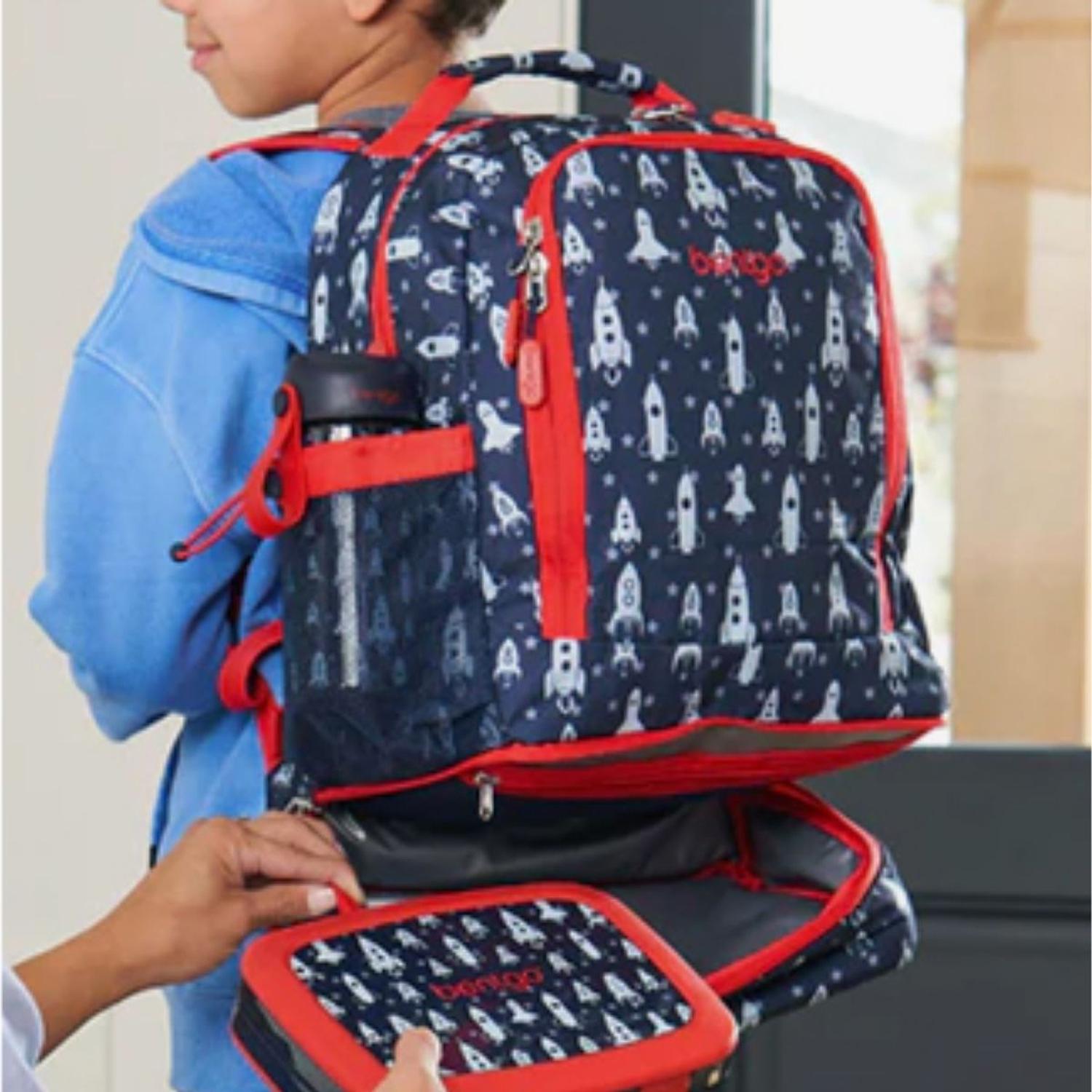 SET MOCHILA 2 EN 1 Y LONCHERA BENTGO KIDS - COHETES - 3