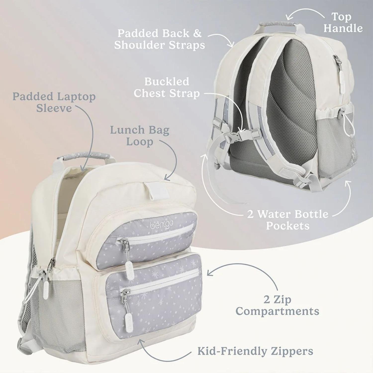 SET BENTGO MOCHILA ESCOLAR, LONCHERA Y PORTA LONCHERA WHIMSY Y WONDER - SPRINKLE - 3