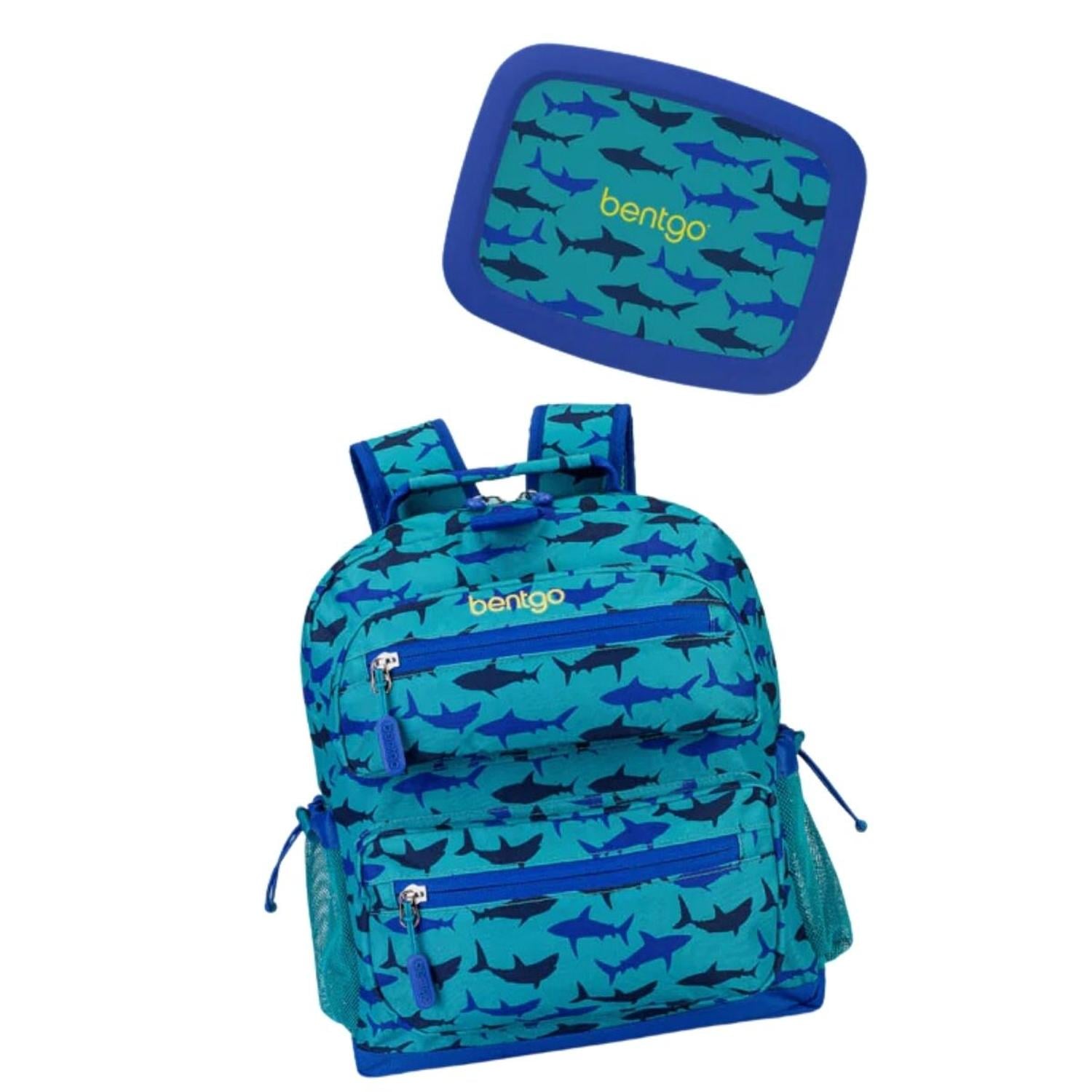 SET LONCHERA Y MOCHILA ESCOLAR BENTGO KIDS - TIBURONES - 1