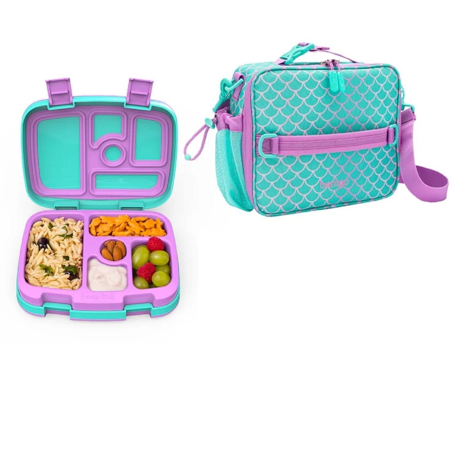 SET LONCHERA Y PORTA LONCHERA BENTGO KIDS - SIRENA - 1