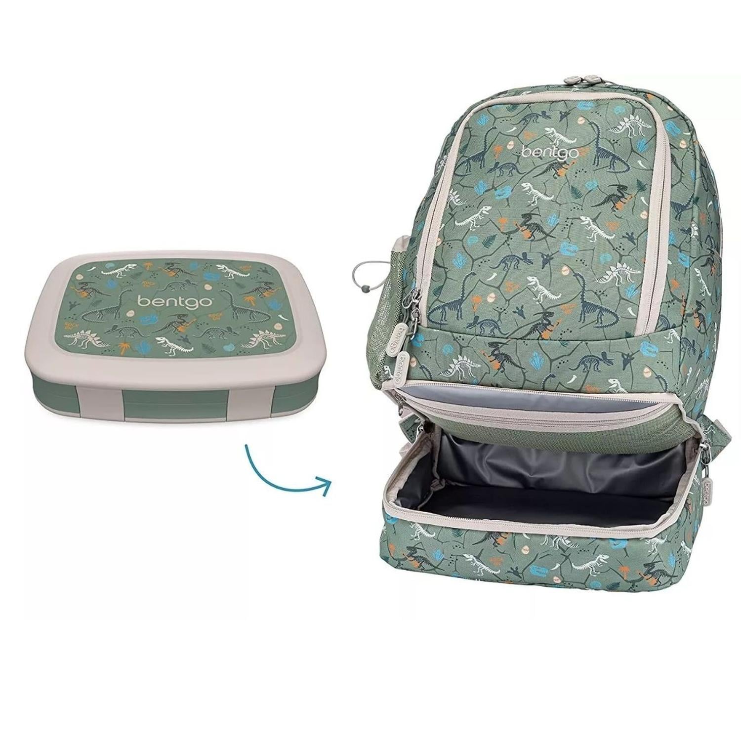 SET BENTGO MOCHILA 2 EN 1 Y LONCHERA - DINO FOSIL - 1