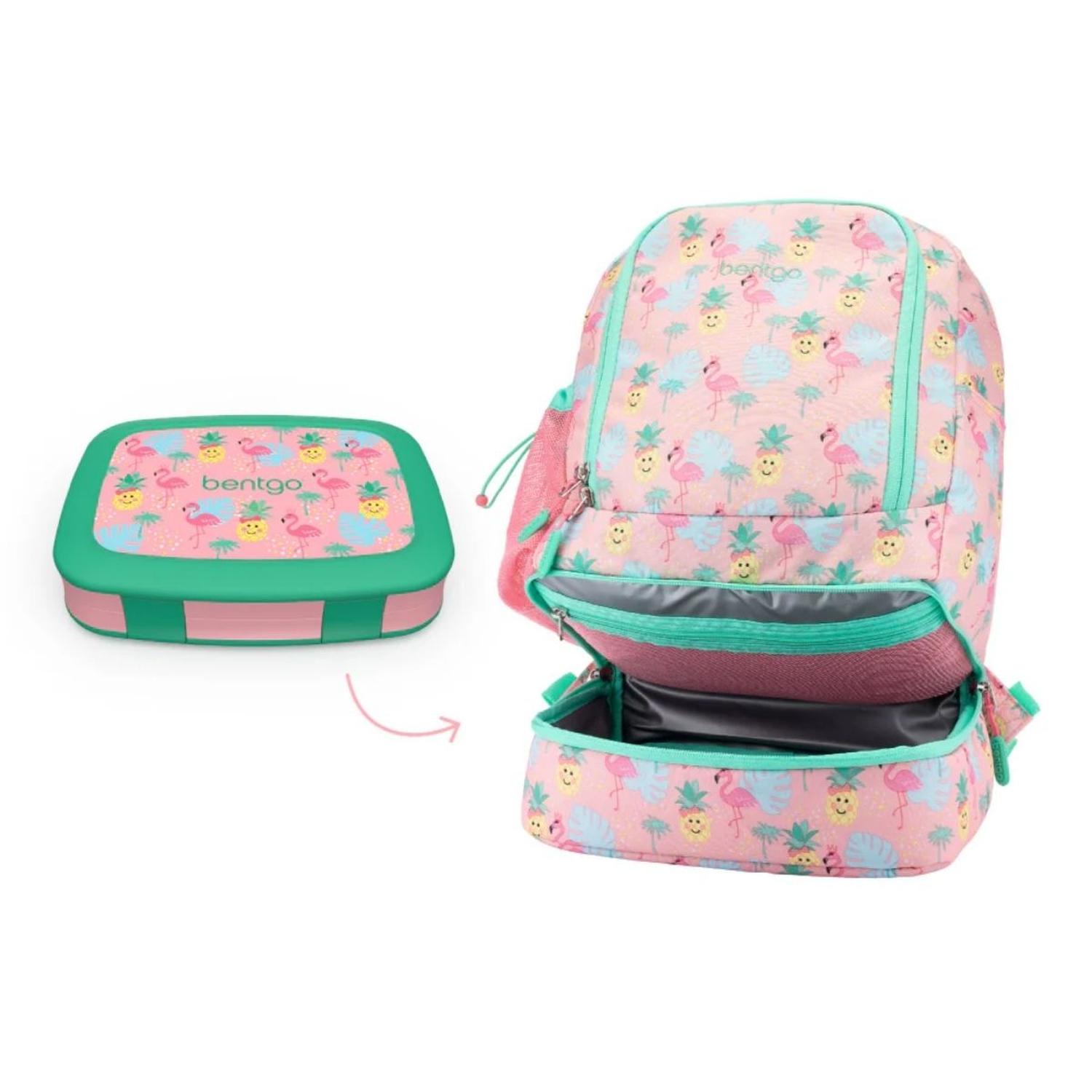 SET MOCHILA 2 EN 1 Y LONCHERA BENTGO KIDS - TROPICAL - 2