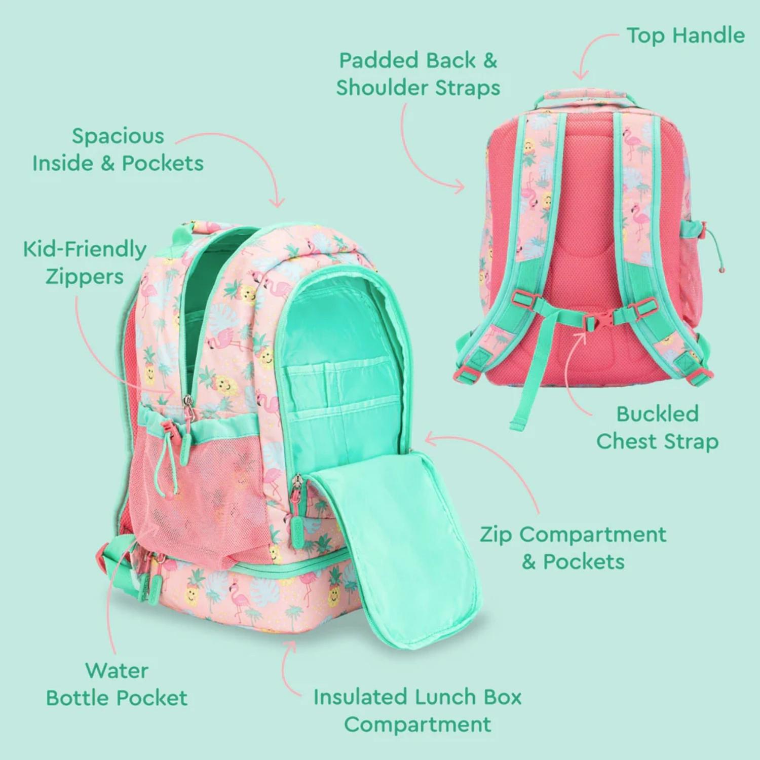 SET MOCHILA 2 EN 1 Y LONCHERA BENTGO KIDS - TROPICAL - 8