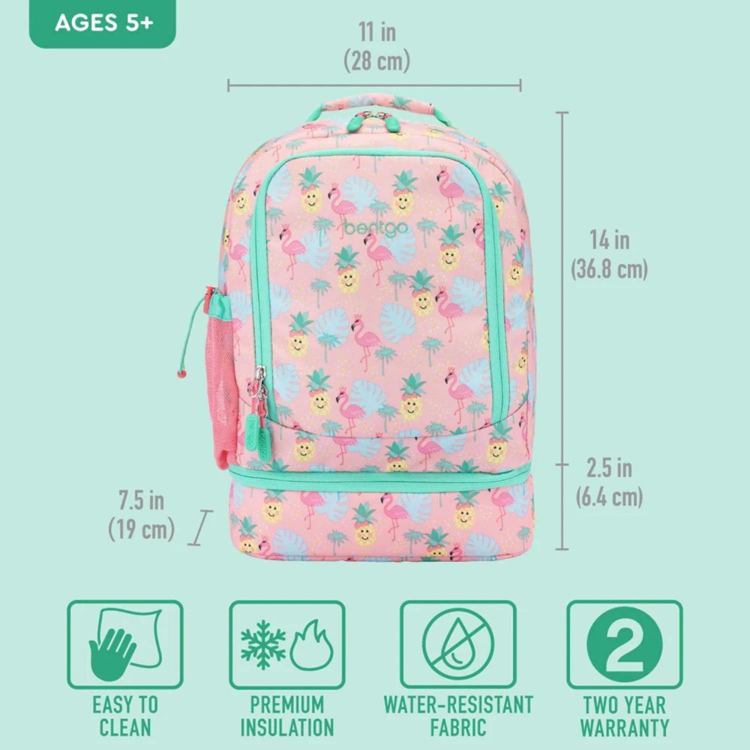 SET MOCHILA 2 EN 1 Y LONCHERA BENTGO KIDS - TROPICAL - 9