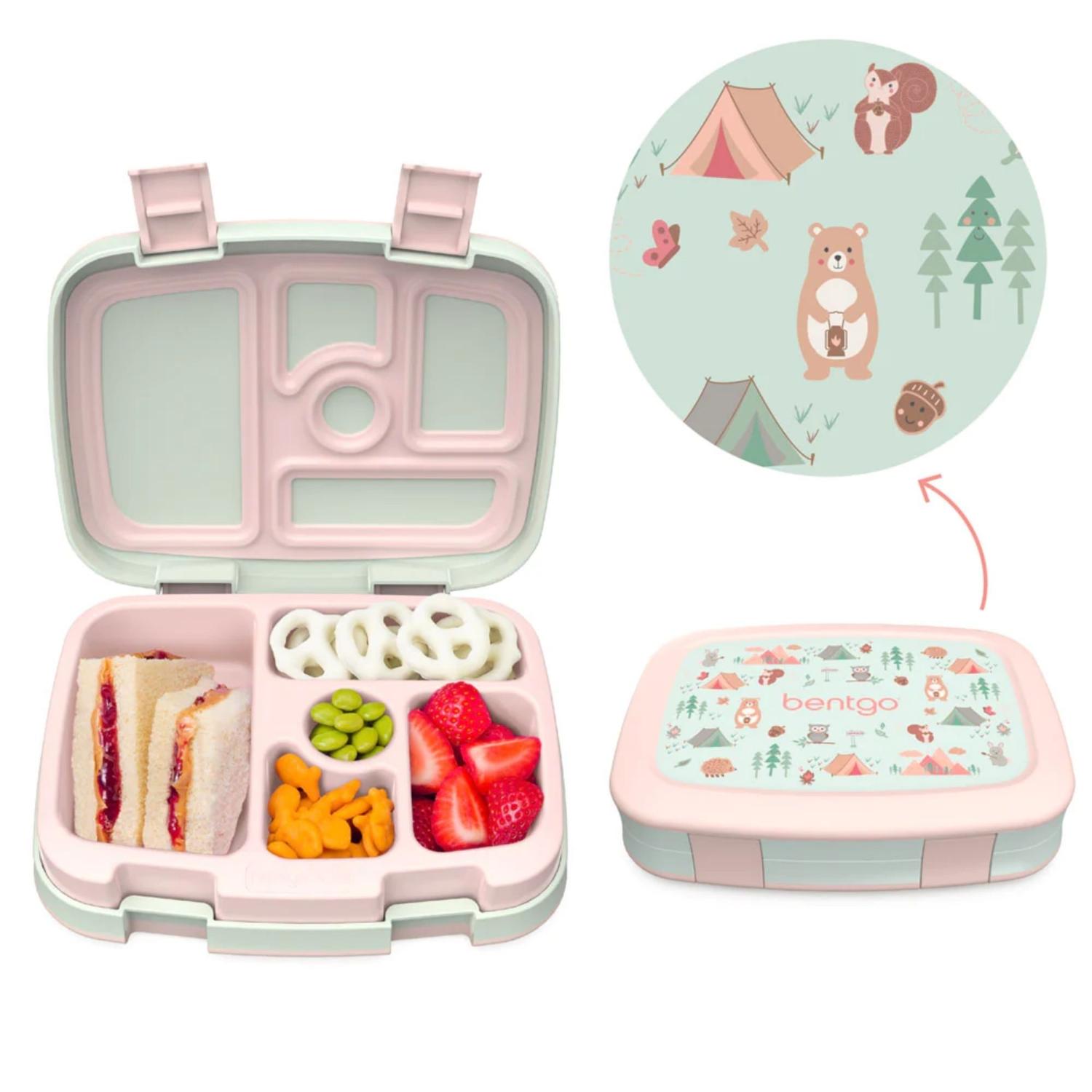 SET LONCHERA AVENTURA NATURALEZA Y PORTA LONCHERA BENTGO ROSA GLITTER - 2