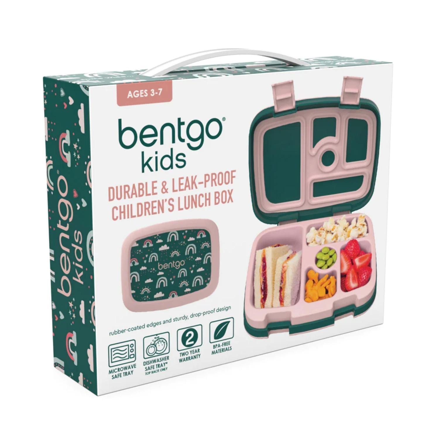 SET LONCHERA Y PORTA LONCHERA BENTGO KIDS - ARCOIRIS VERDE - 5