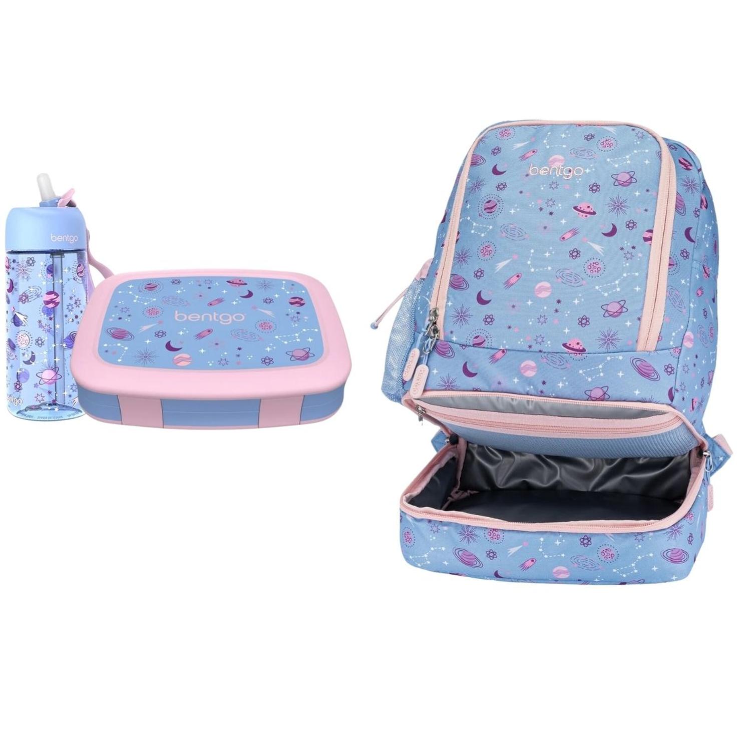 SET BENTGO MOCHILA 2 EN 1, LONCHERA Y TOMATODO - LAVANDER GALAXY - 1