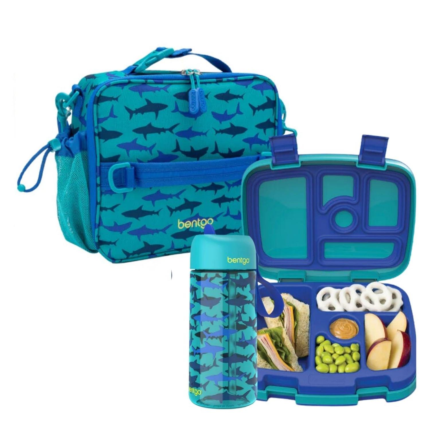 SET BENTGO LONCHERA, PORTA LONCHERA Y TOMATODO - TIBURON - 1