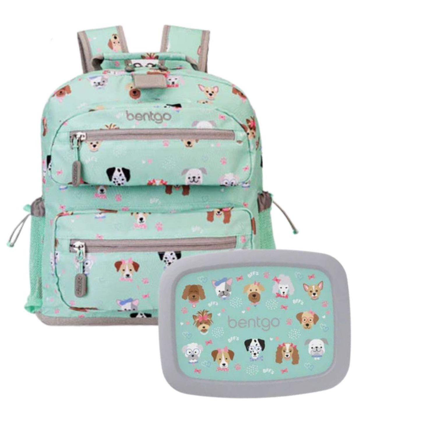 SET LONCHERA Y MOCHILA ESCOLAR BENTGO KIDS - PUPPY LOVE - 1