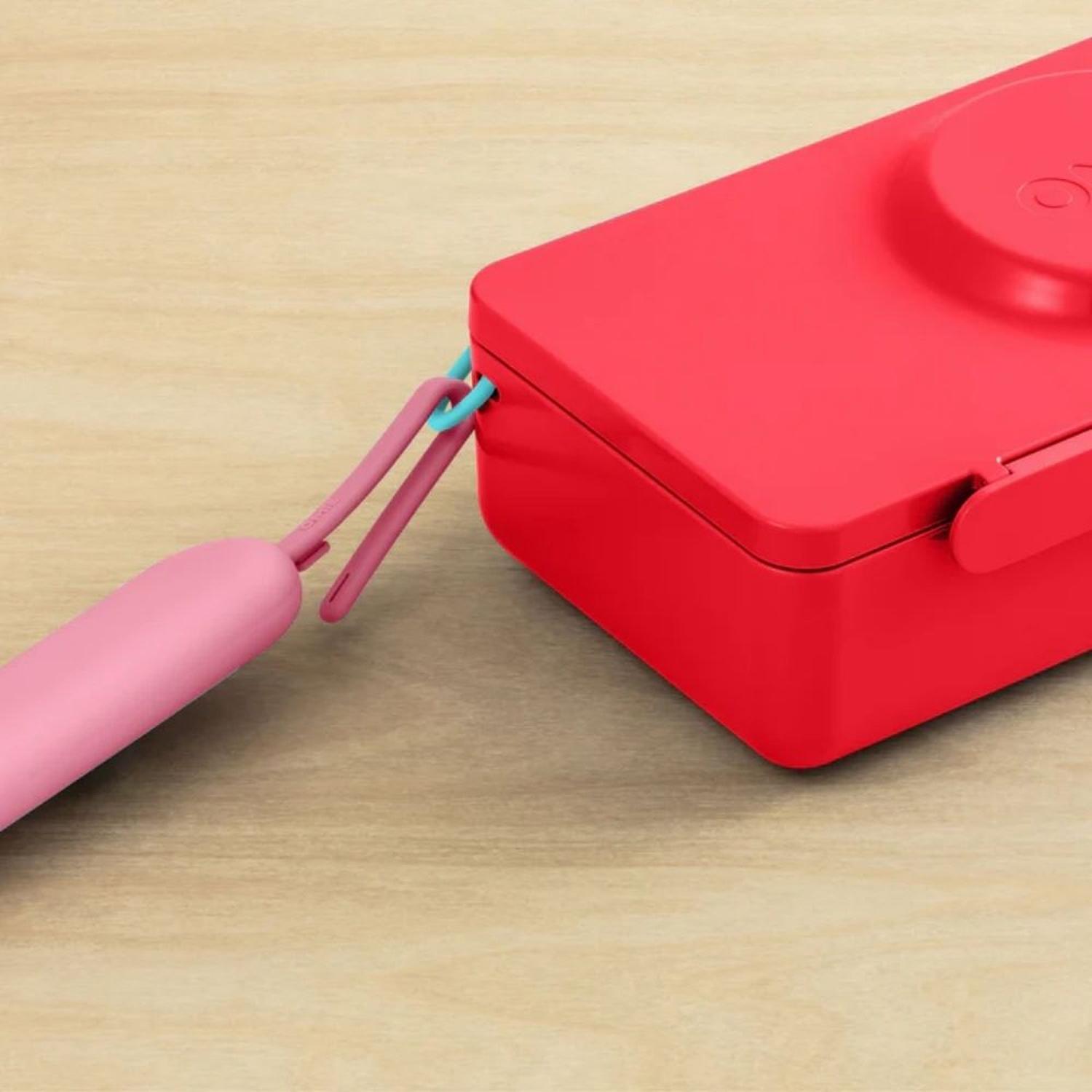 SET DE CUBIERTOS ACERO INOXIDABLE OMIE UP POD Y UTENSIL - BUBBLE PINK - 5
