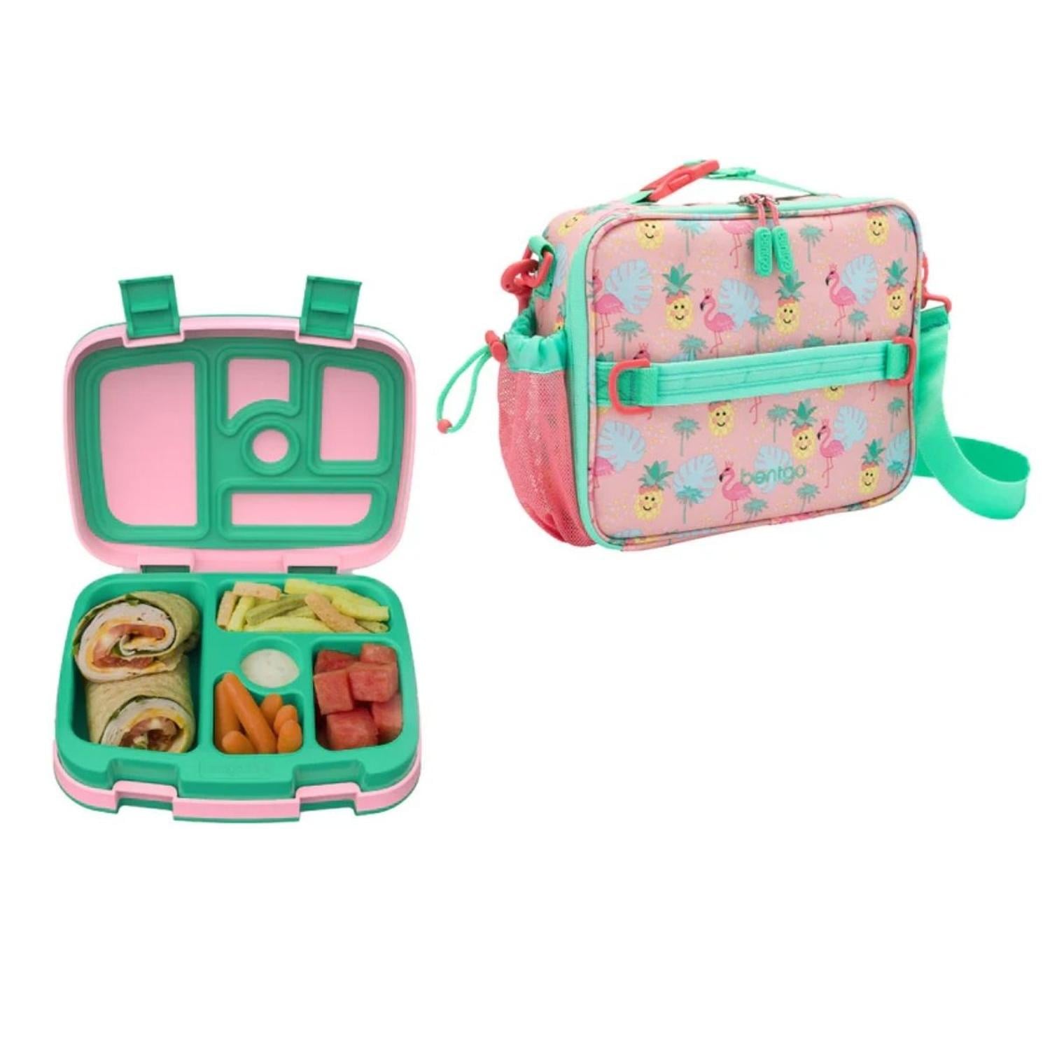 SET LONCHERA Y PORTA LONCHERA BENTGO KIDS -TROPICAL - 1