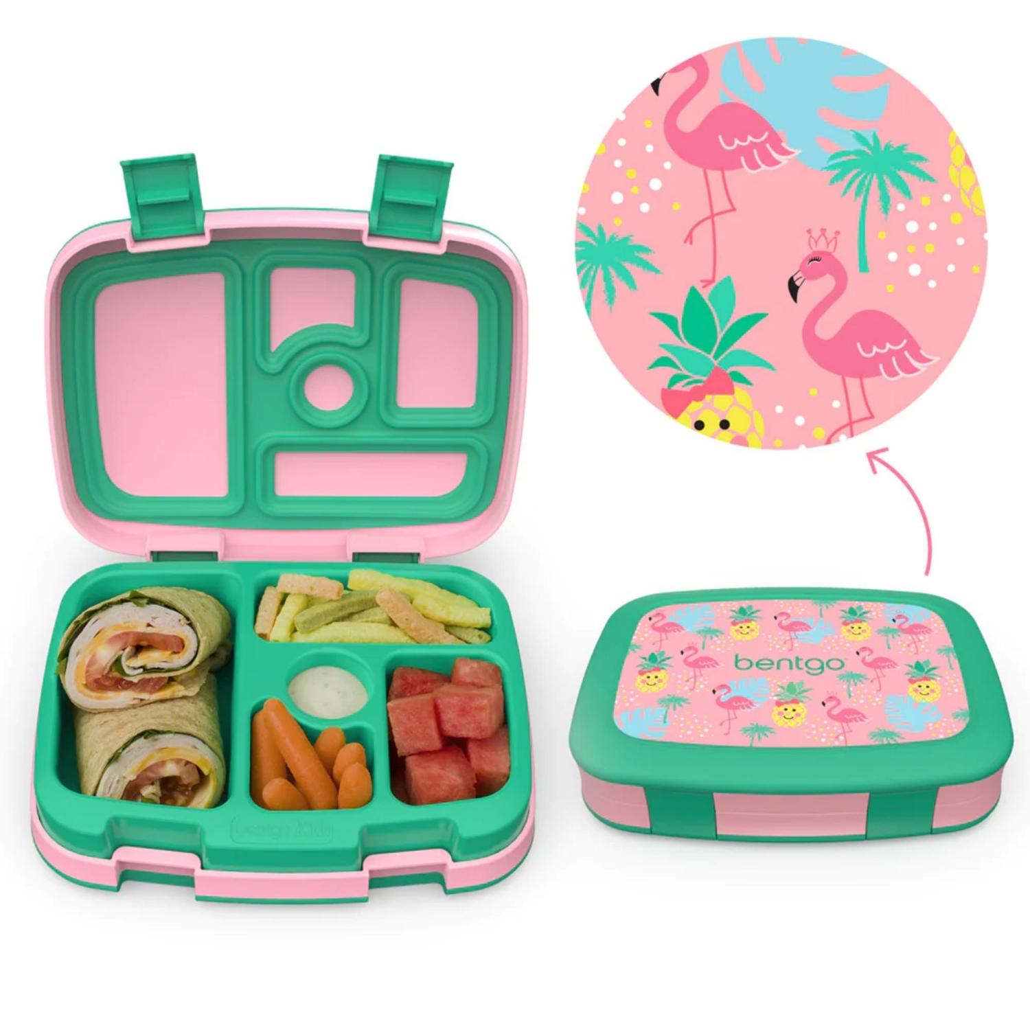 SET LONCHERA Y PORTA LONCHERA BENTGO KIDS -TROPICAL - 2