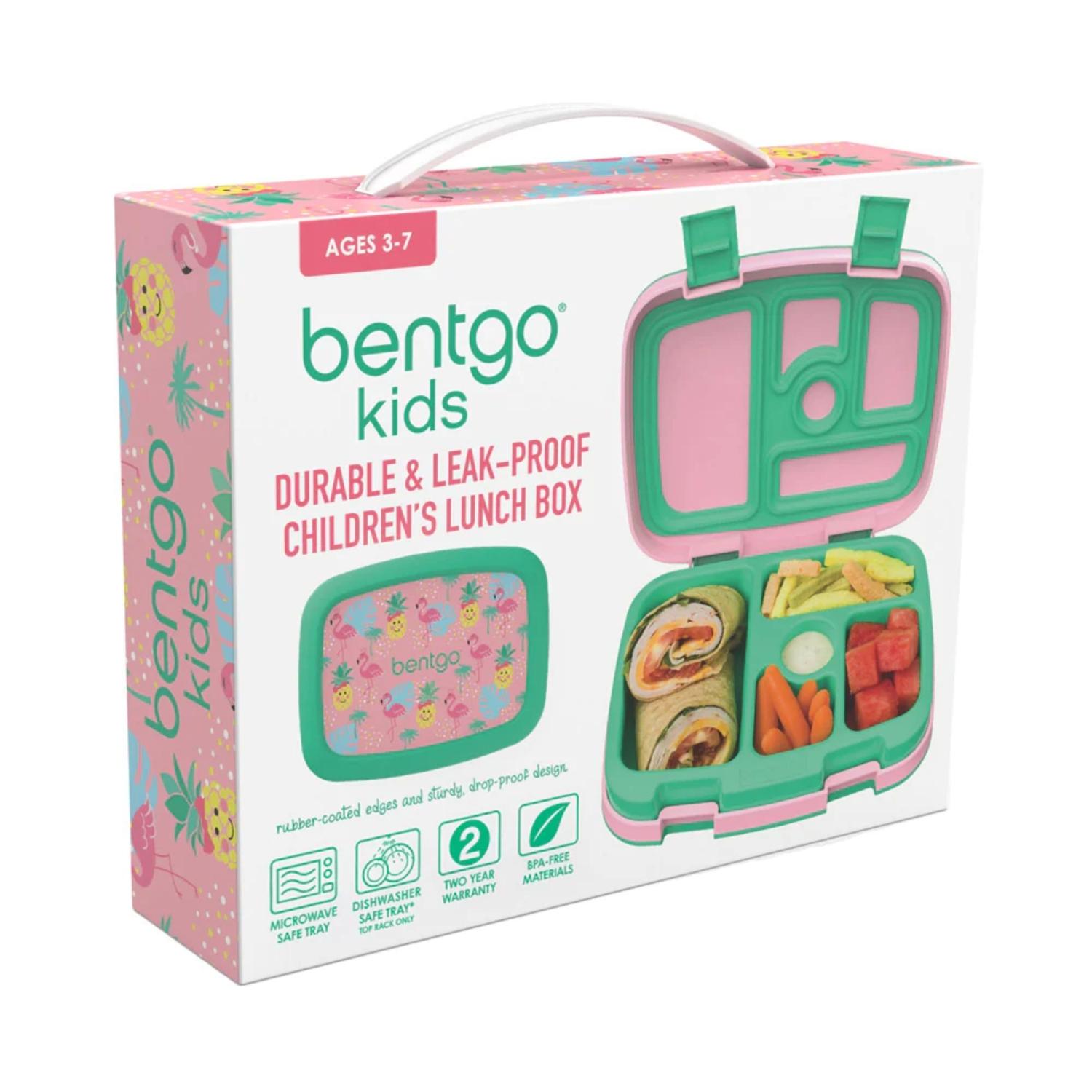 SET LONCHERA Y PORTA LONCHERA BENTGO KIDS -TROPICAL - 4