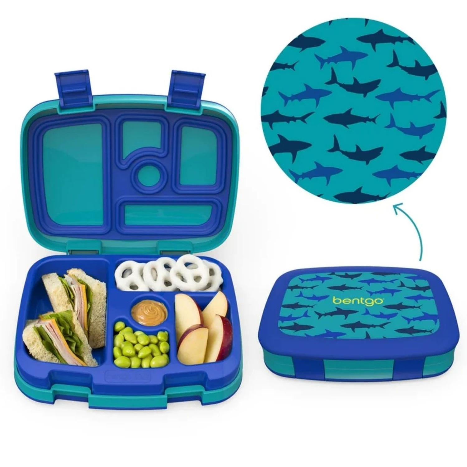 SET MOCHILA 2 EN 1 Y LONCHERA BENTGO KIDS - TIBURONES - 4
