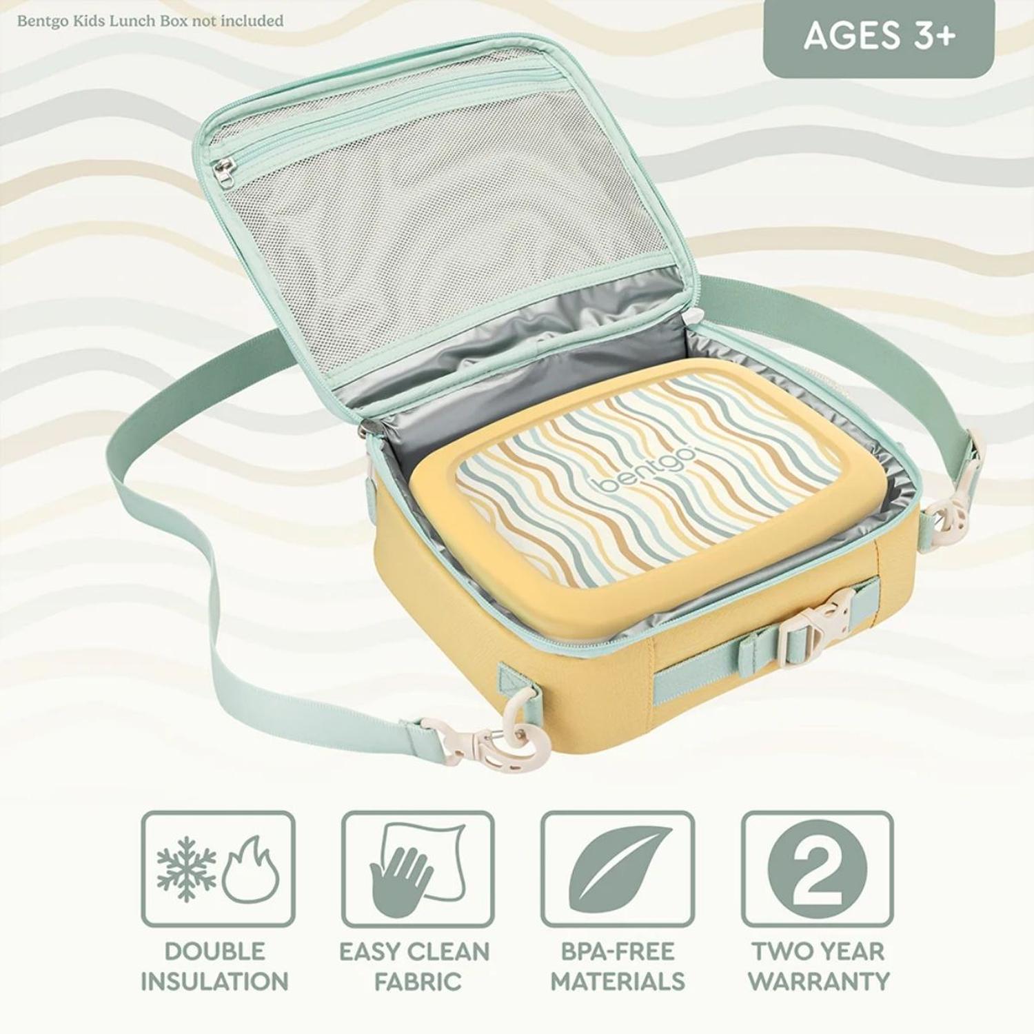 SET BENTGO MOCHILA ESCOLAR, LONCHERA Y PORTA LONCHERA WHIMSY Y WONDER - WAVY - 8