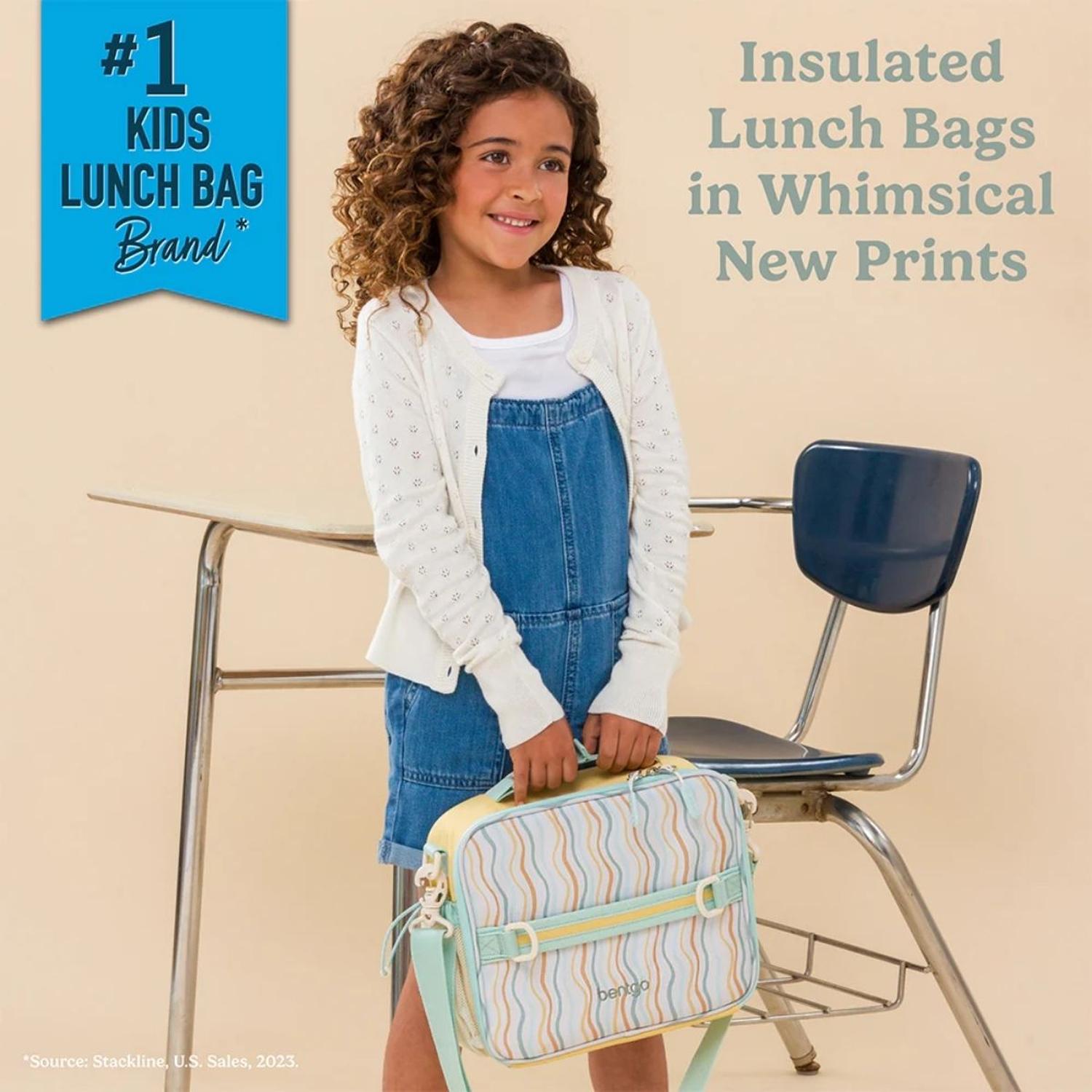 SET BENTGO MOCHILA ESCOLAR, LONCHERA Y PORTA LONCHERA WHIMSY Y WONDER - WAVY - 9