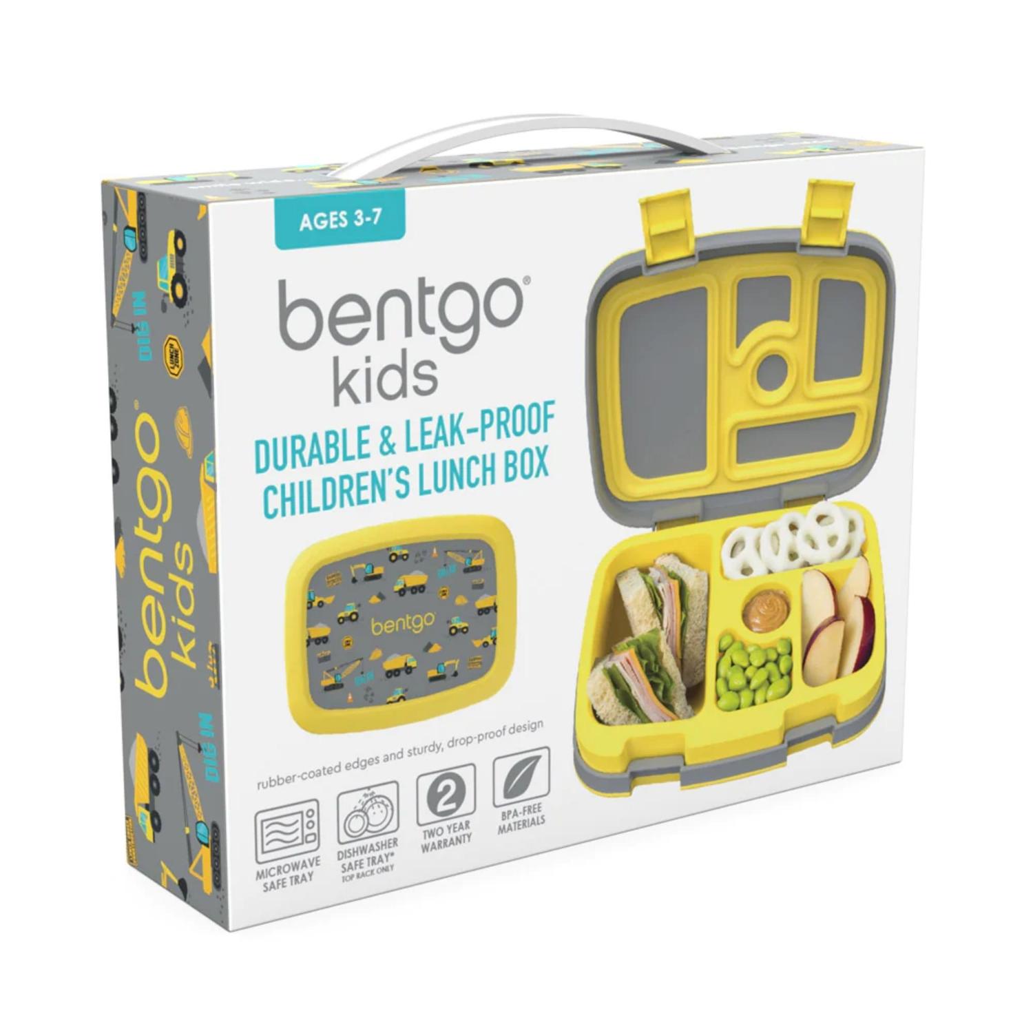 SET LONCHERA Y PORTA LONCHERA BENTGO KIDS - CAMIONES DE CONSTRUCCION - 6